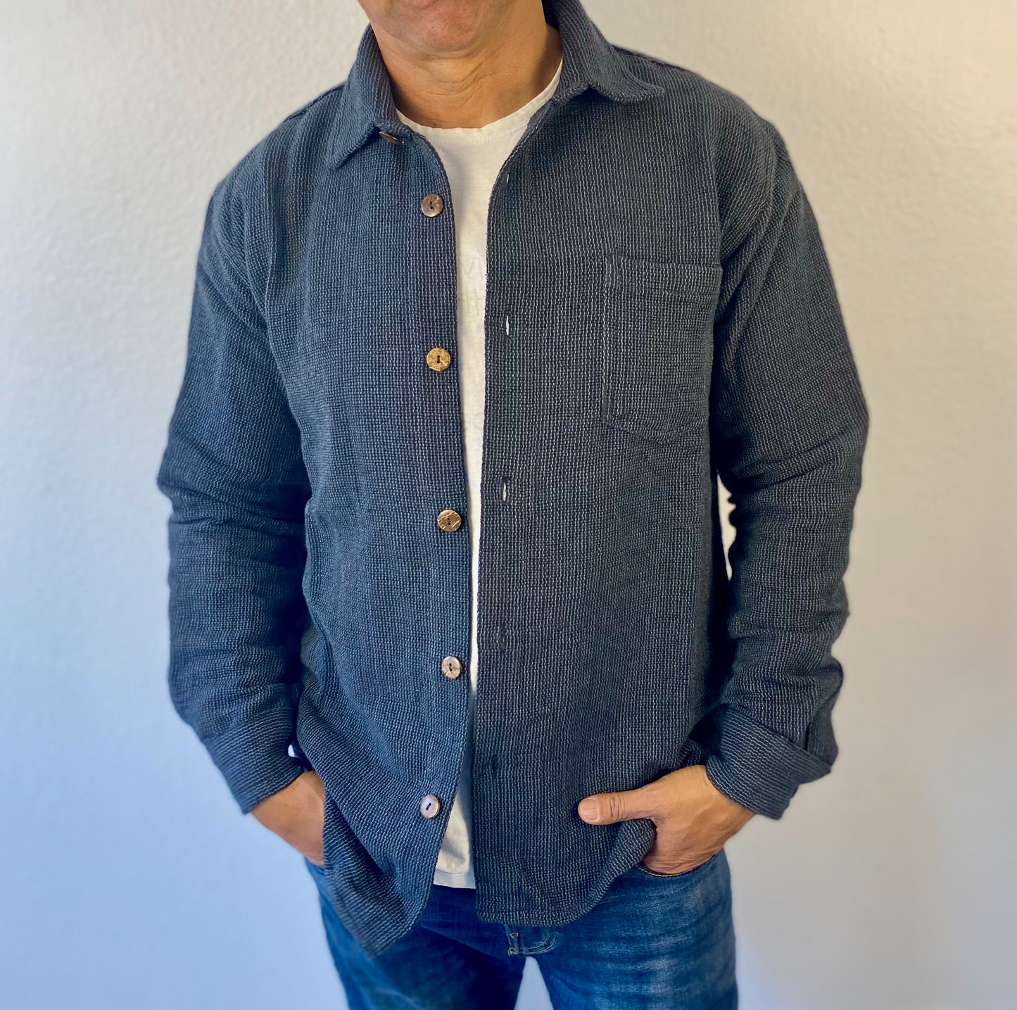 Men's Long Sleeve Button Up