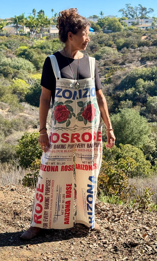 Rose Rice Sack Overalls