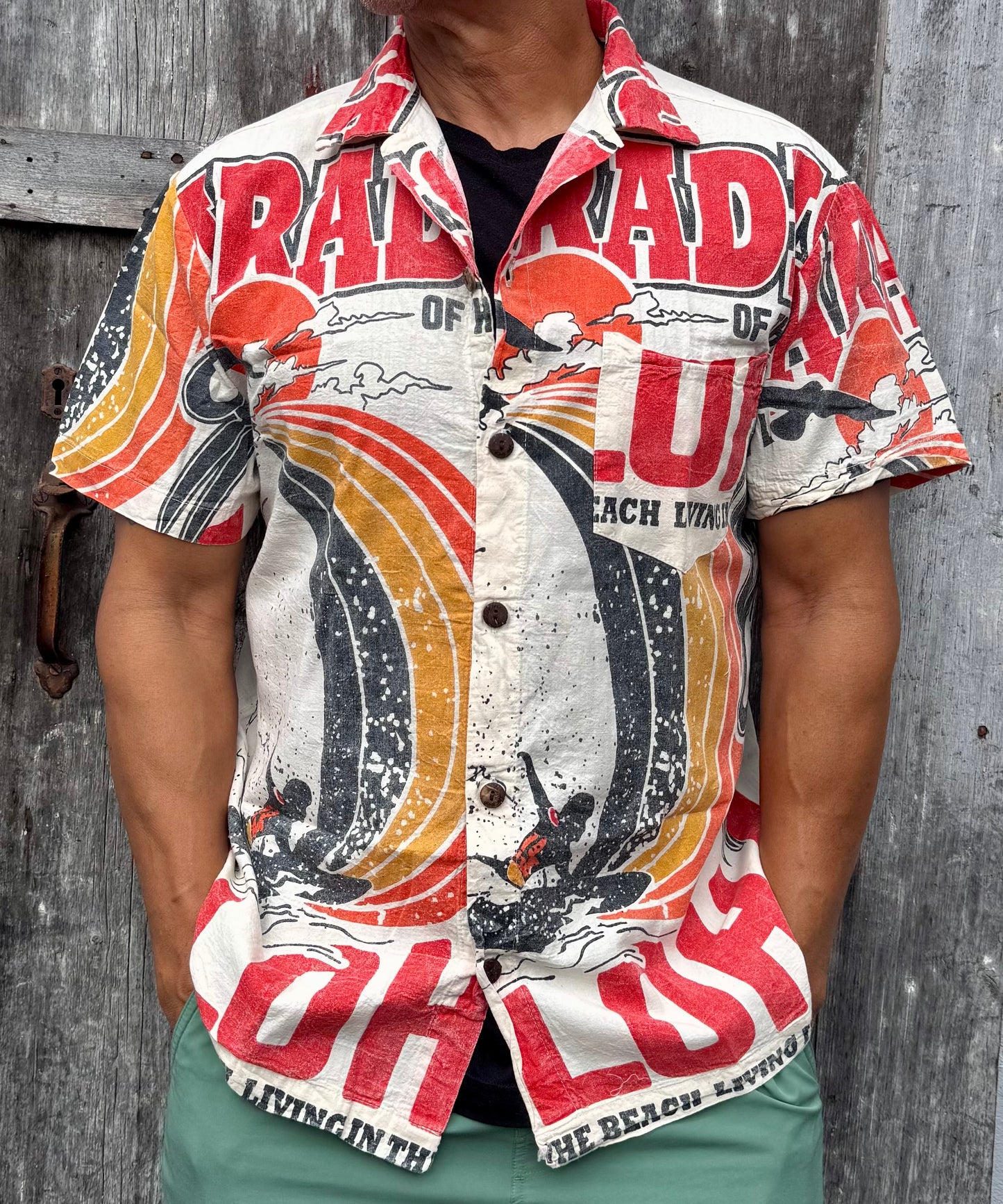 Short Sleeve Aloha Up-Cycled Shirt